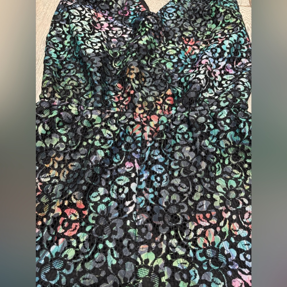 Parker Colorful Lace Romper Size XS - Picture 7 of 8